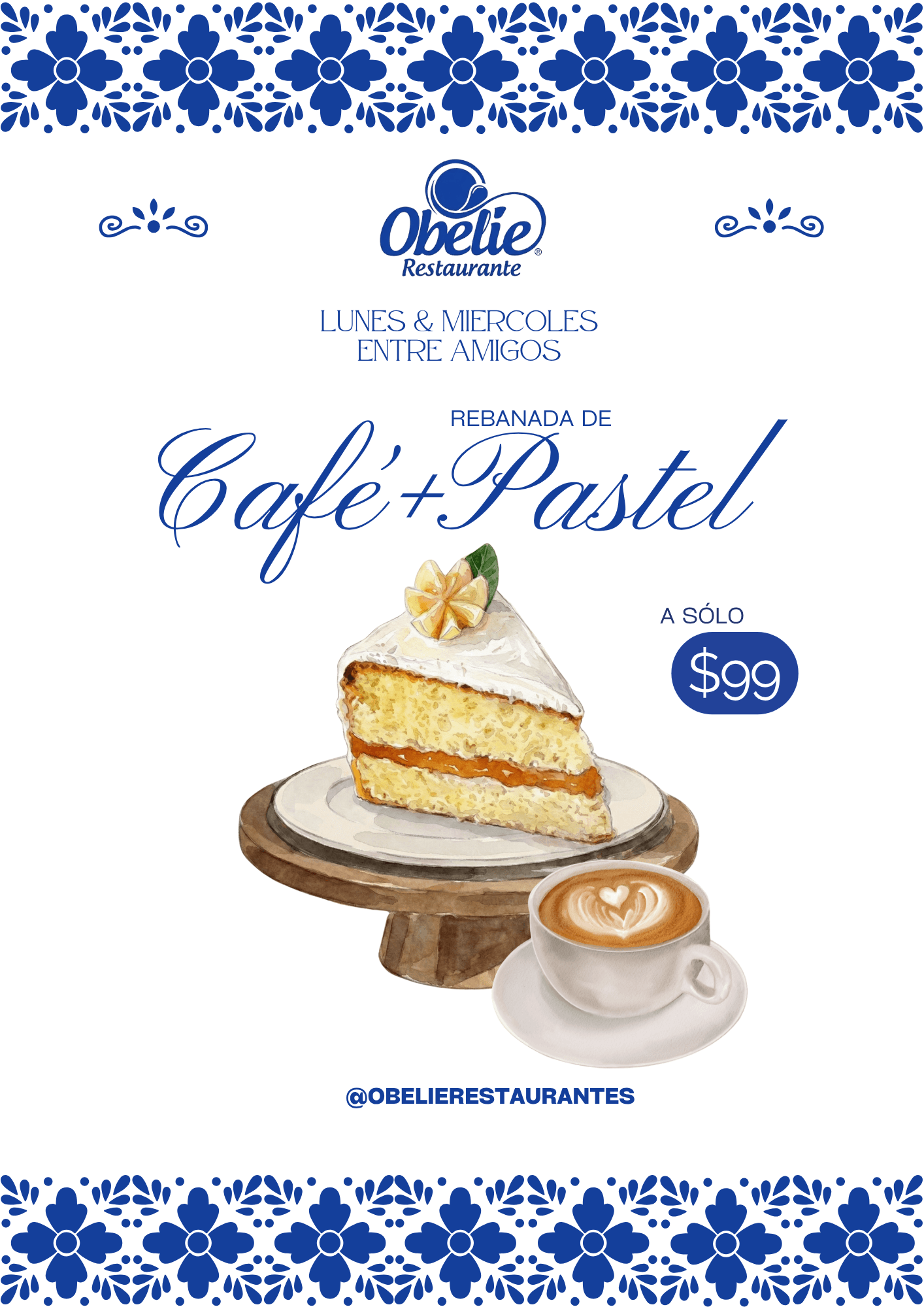 Parte trasera del menu de Obelie